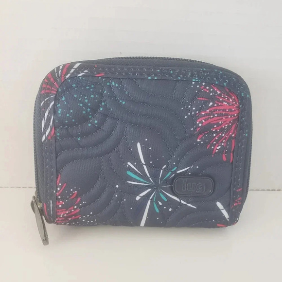 Lug Splits Fireworks Navy Wallet. - Picture 5 of 10